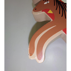 Набор подставок для книг в виде лошадок Bloomingville "Цирк Santos", 2 шт, красный (уцененный)